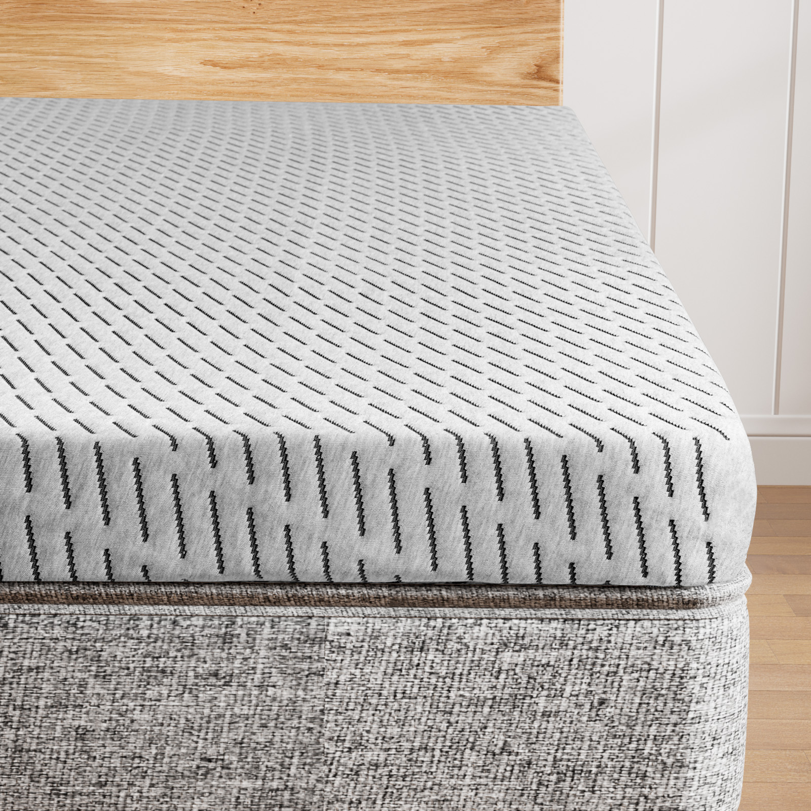 HOMRELEXA Bamboo Mattress Topper Full Size 2 Inch, Cooling Gel & Bamboo Charcoal Memory Foam Mattress Topper for Back Pain Relief, Firm Dual-Layer Foam Bed Pad with Removable Cover