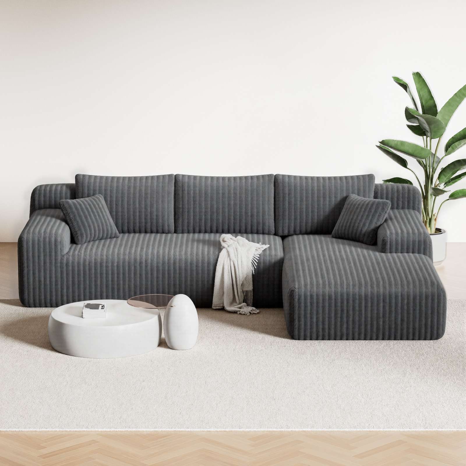 L-shaped cloud sofa