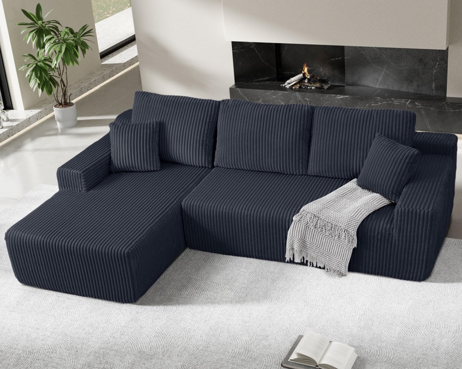 L-shaped Cloud Sofa-Homrelexa