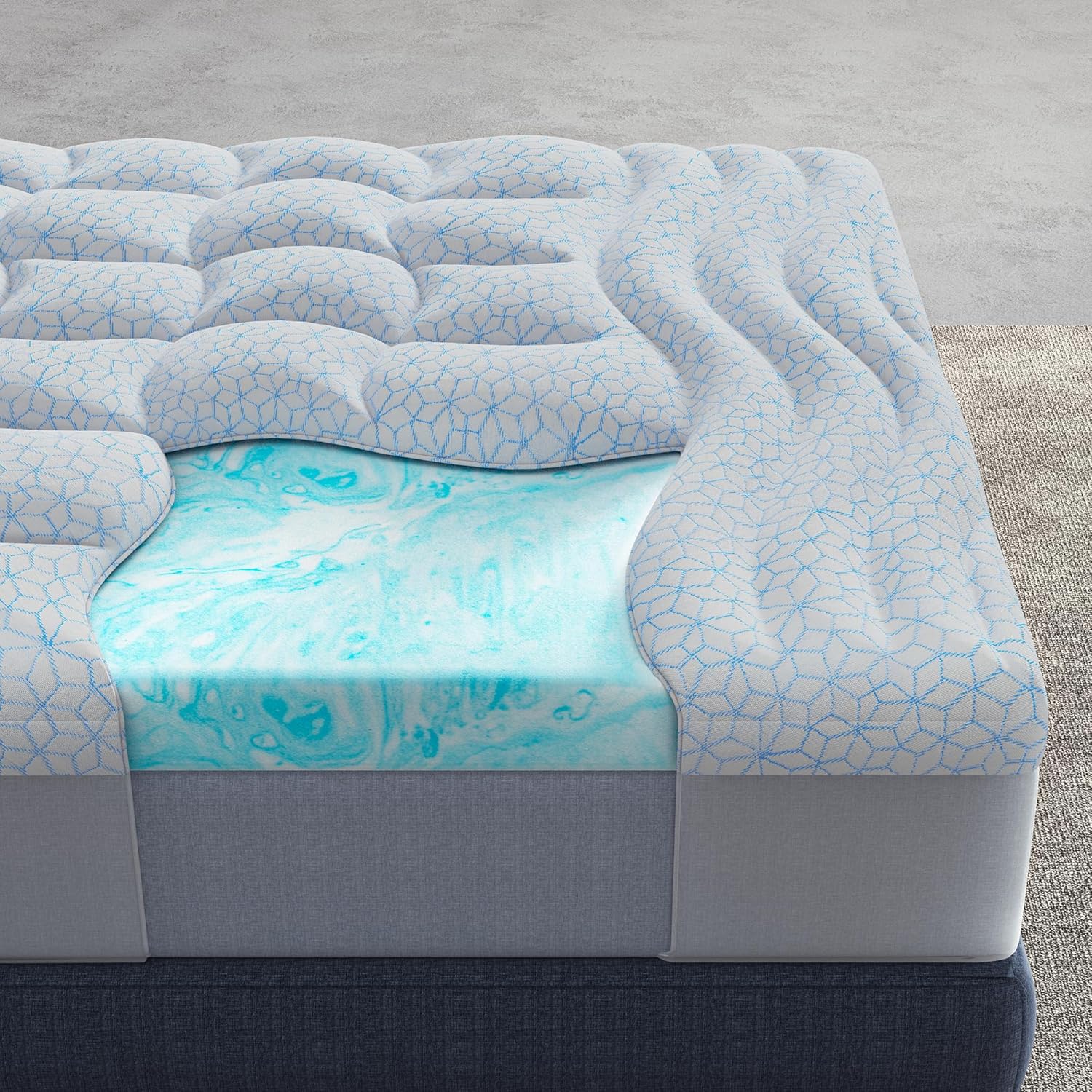 Dual Layer 4 Inch Cooling Memory Foam Mattress