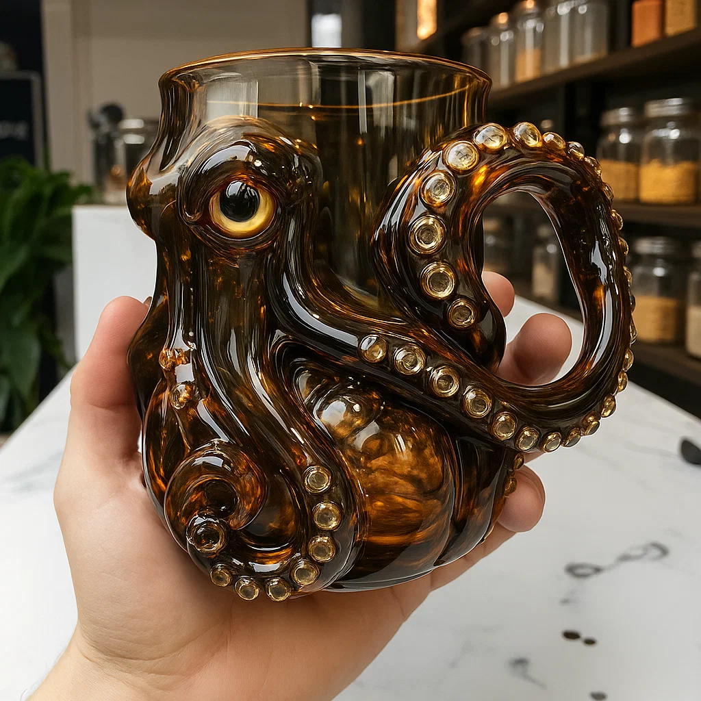 Octopus Glass Mug