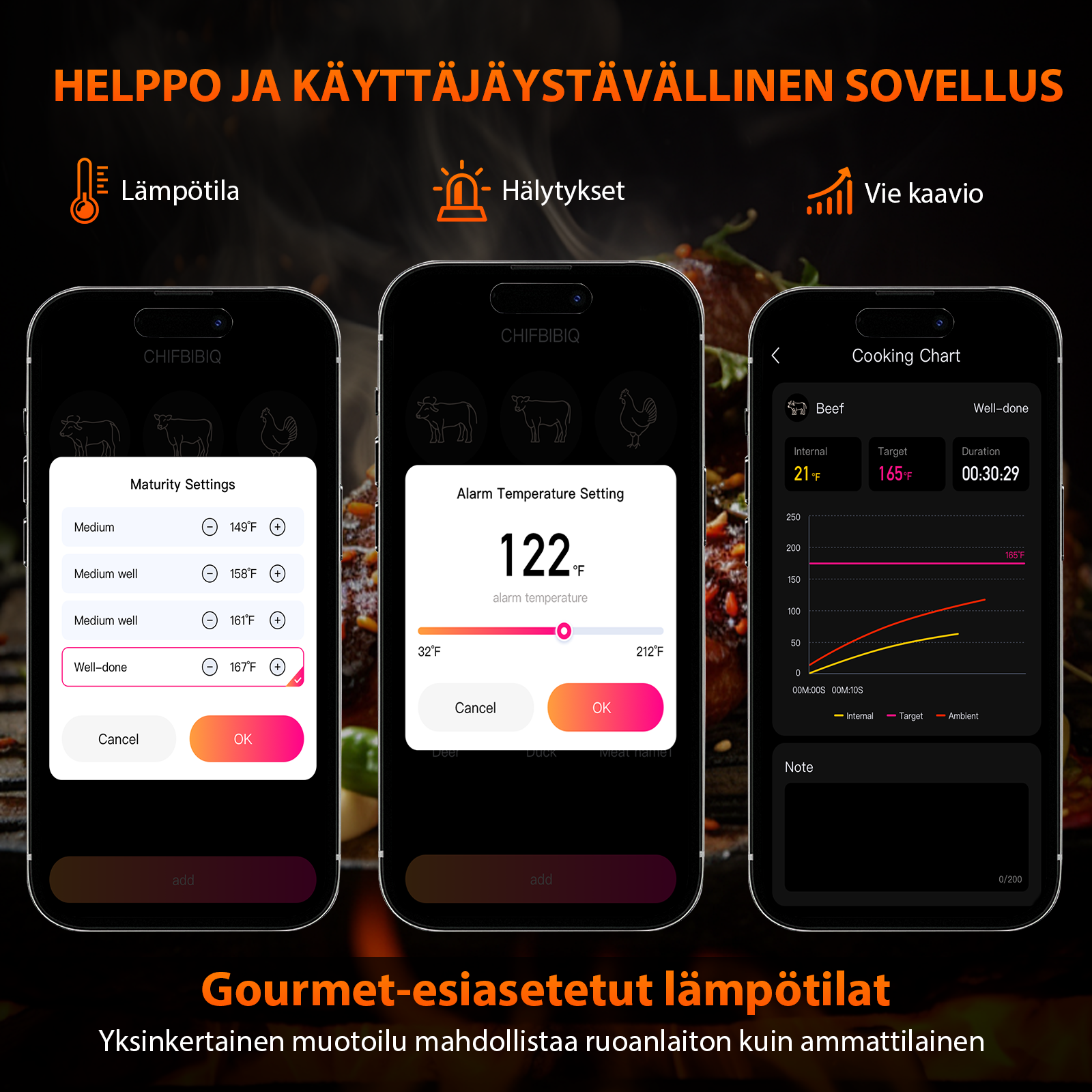 Grillpar BQ-60 – Langaton Bluetooth-lämpömittari pihville, savustukseen ja grillaamiseen