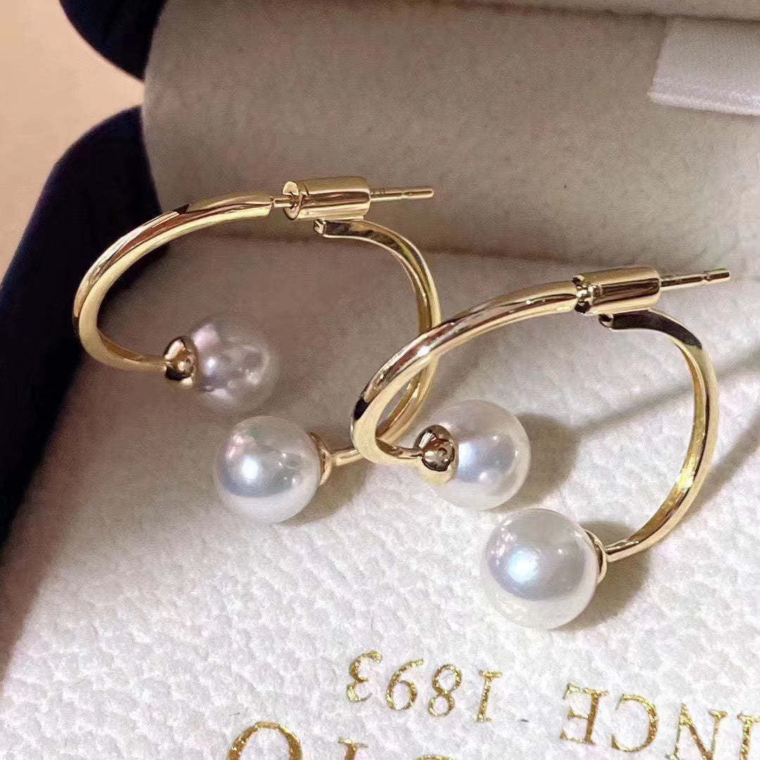 G14K Freshwater Pearl Earrings - Timeless Pearl