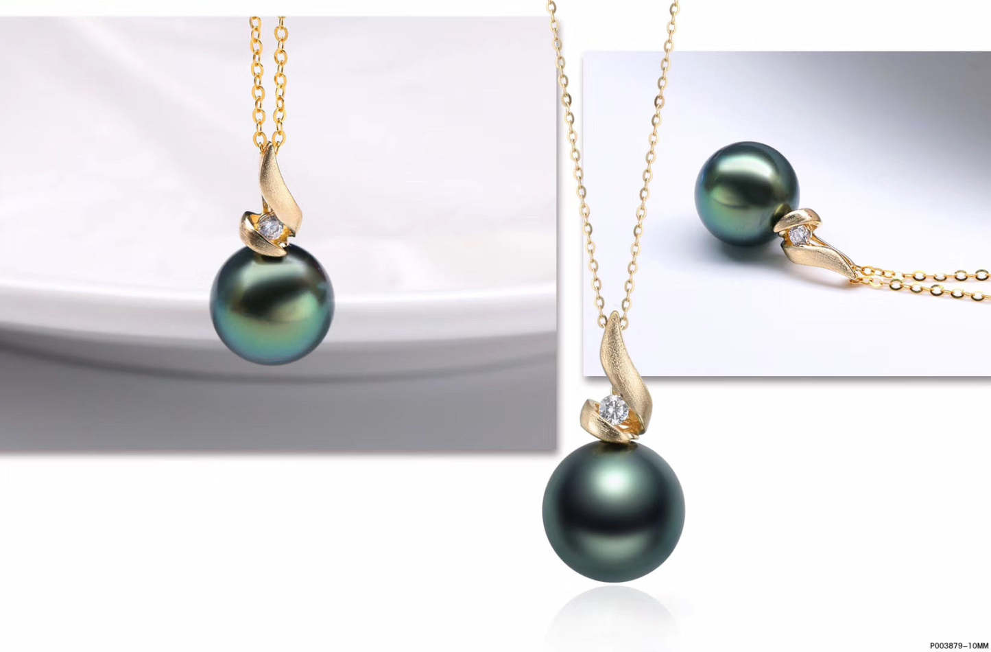 G14K/G18k Burning Flame Edison Pearl Pendant - Timeless Pearl