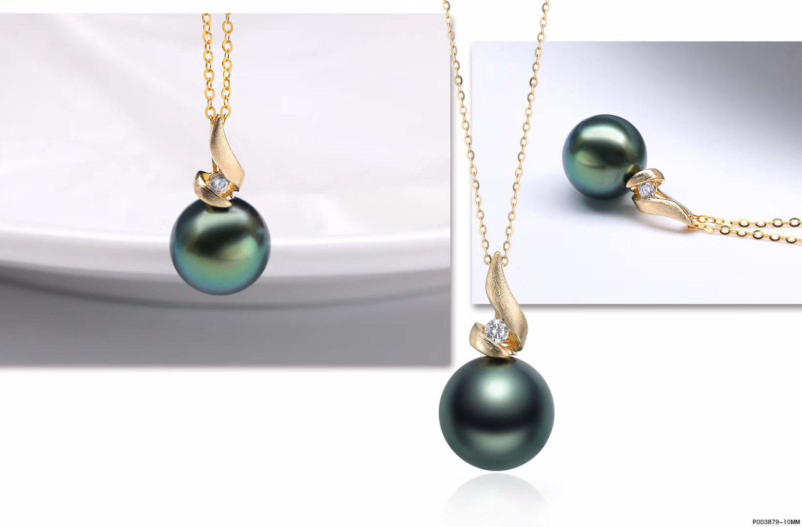 G14K/G18k Burning Flame Edison Pearl Pendant - Timeless Pearl