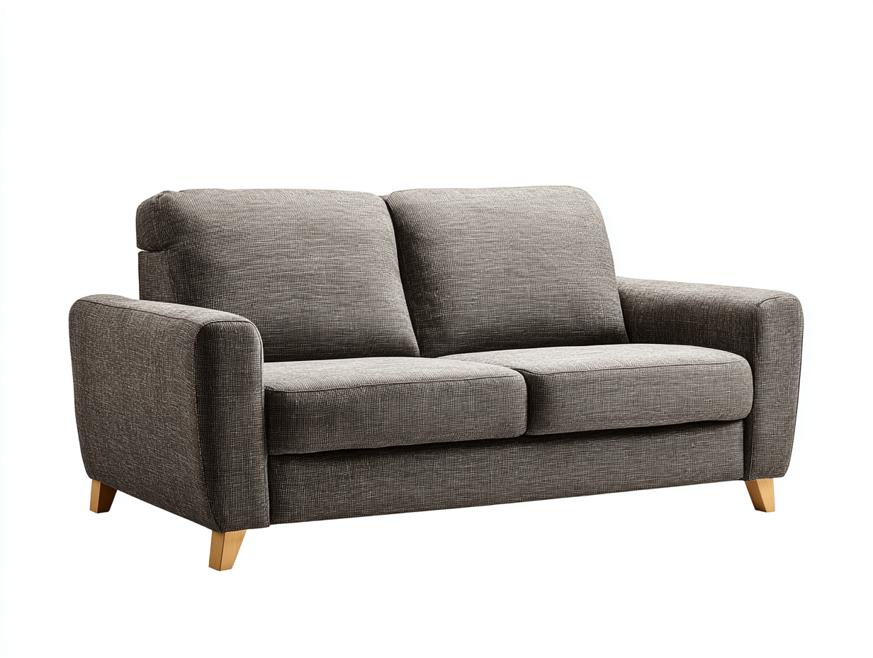 2-zitsbank – stof – grijs – Scandinavisch design