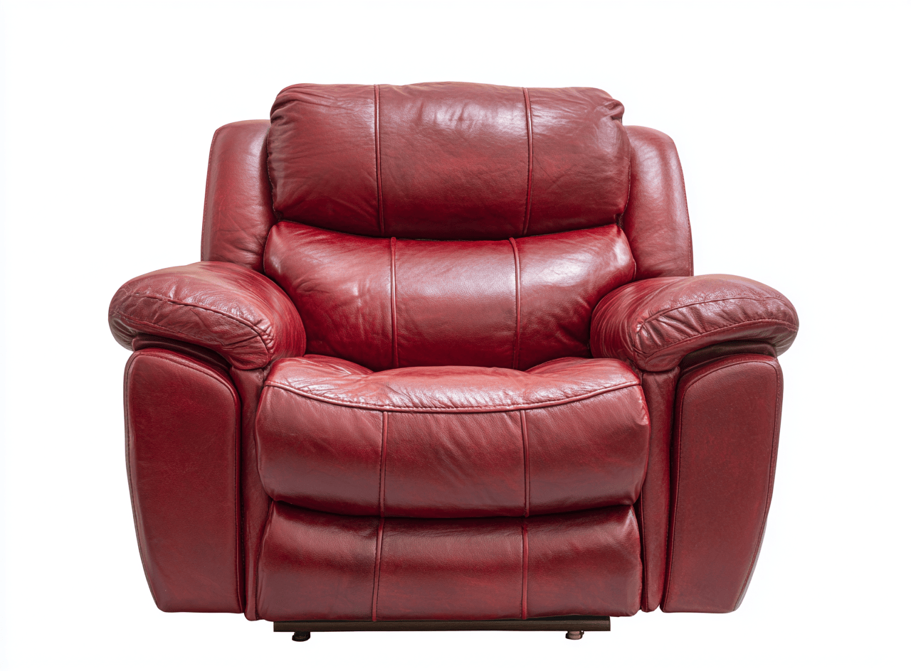 Fauteuil met relaxfunctie – kunstleer – rood – modern