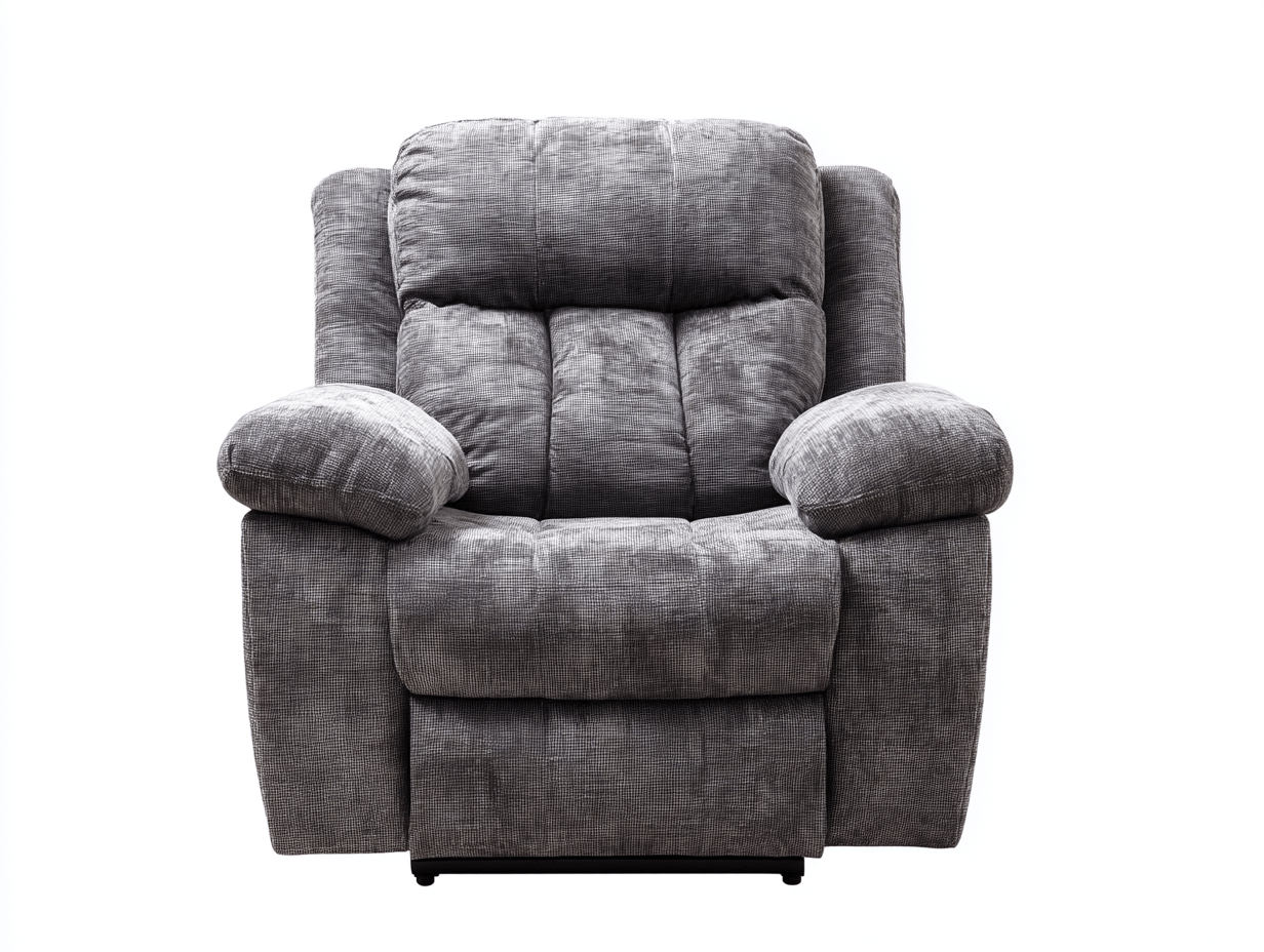 Fauteuil - stof - donkergrijs - relaxstoel met dikke vulling