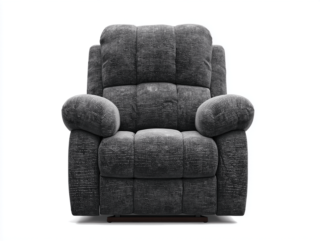 Fauteuil met relaxfunctie – stof – donkergrijs – modern