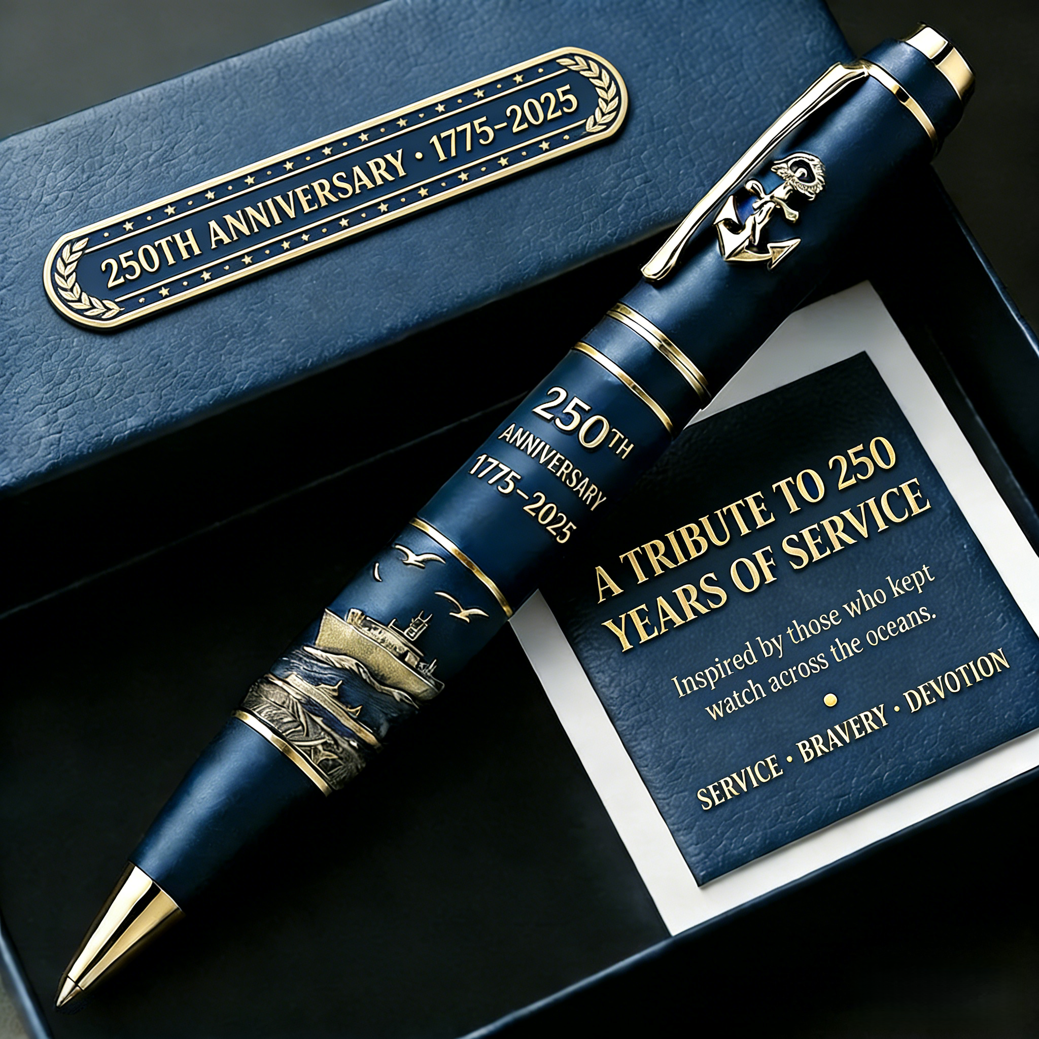 Deep Sea Blue Commemorative Pen