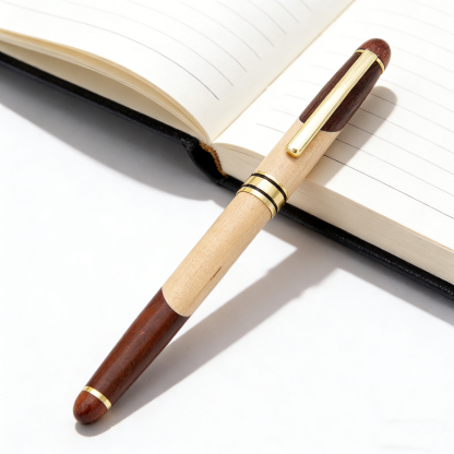 Handcrafted Wooden Pen Gift Set | Smooth Writing Ballpoint Pen in Wooden Case ✍️🌿