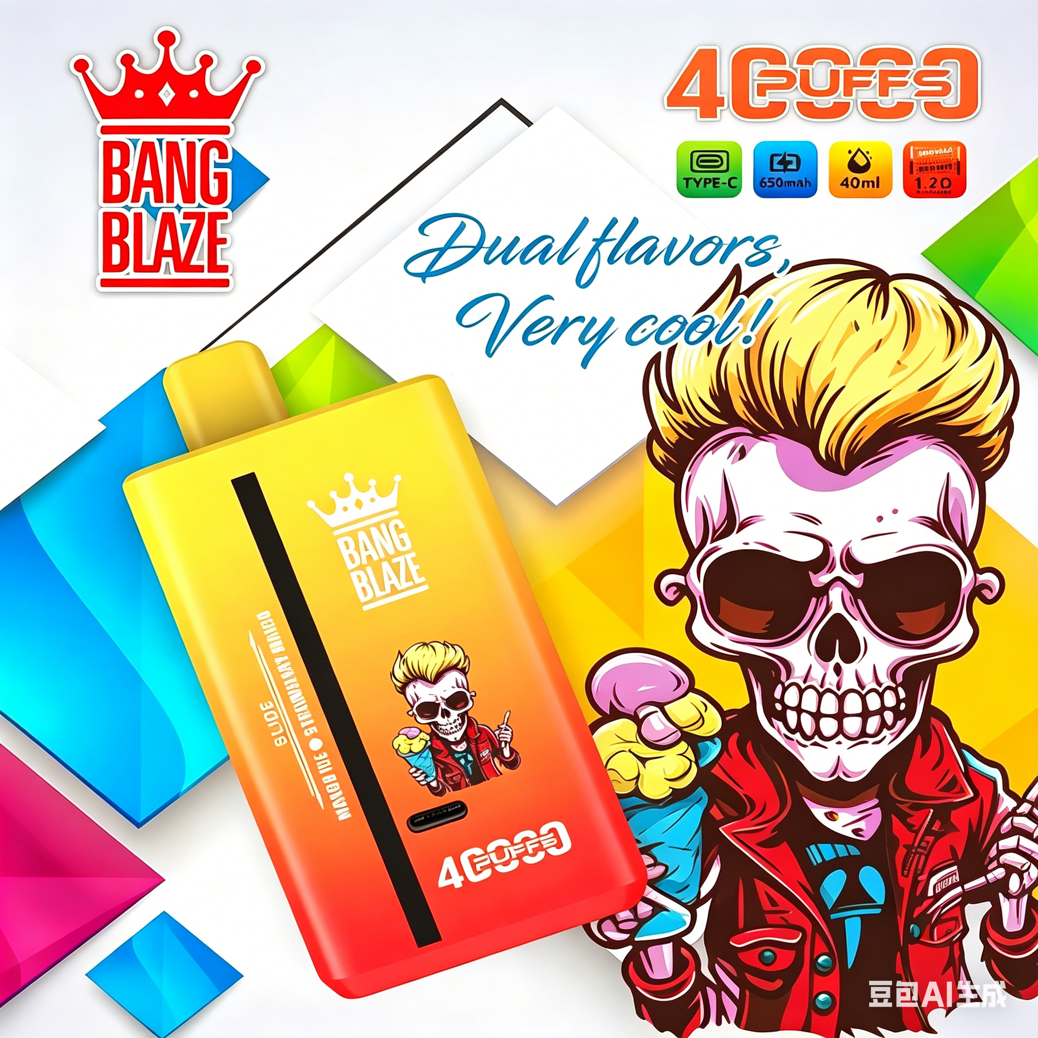 Bang Blaze 40000 Puffs – Double the Flavor, Double the Fun.