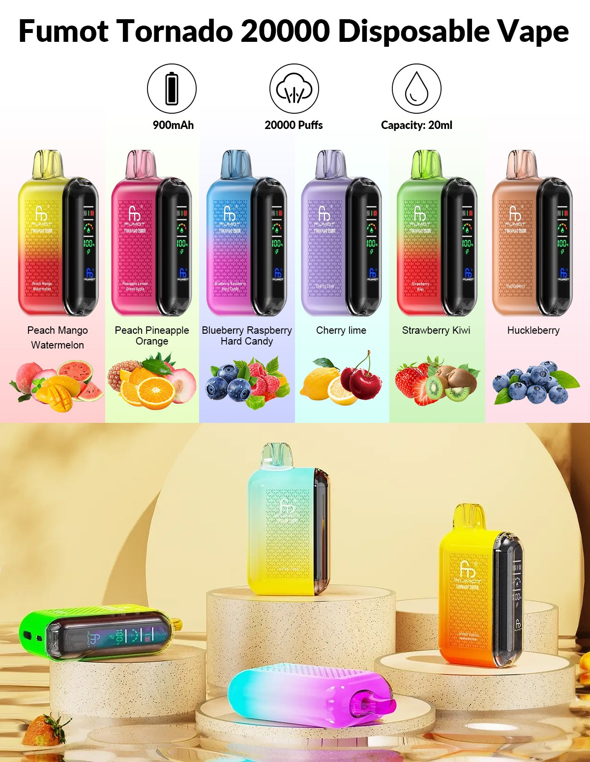 Coming Soon 10PCS Fumot Tonado 15K 2%