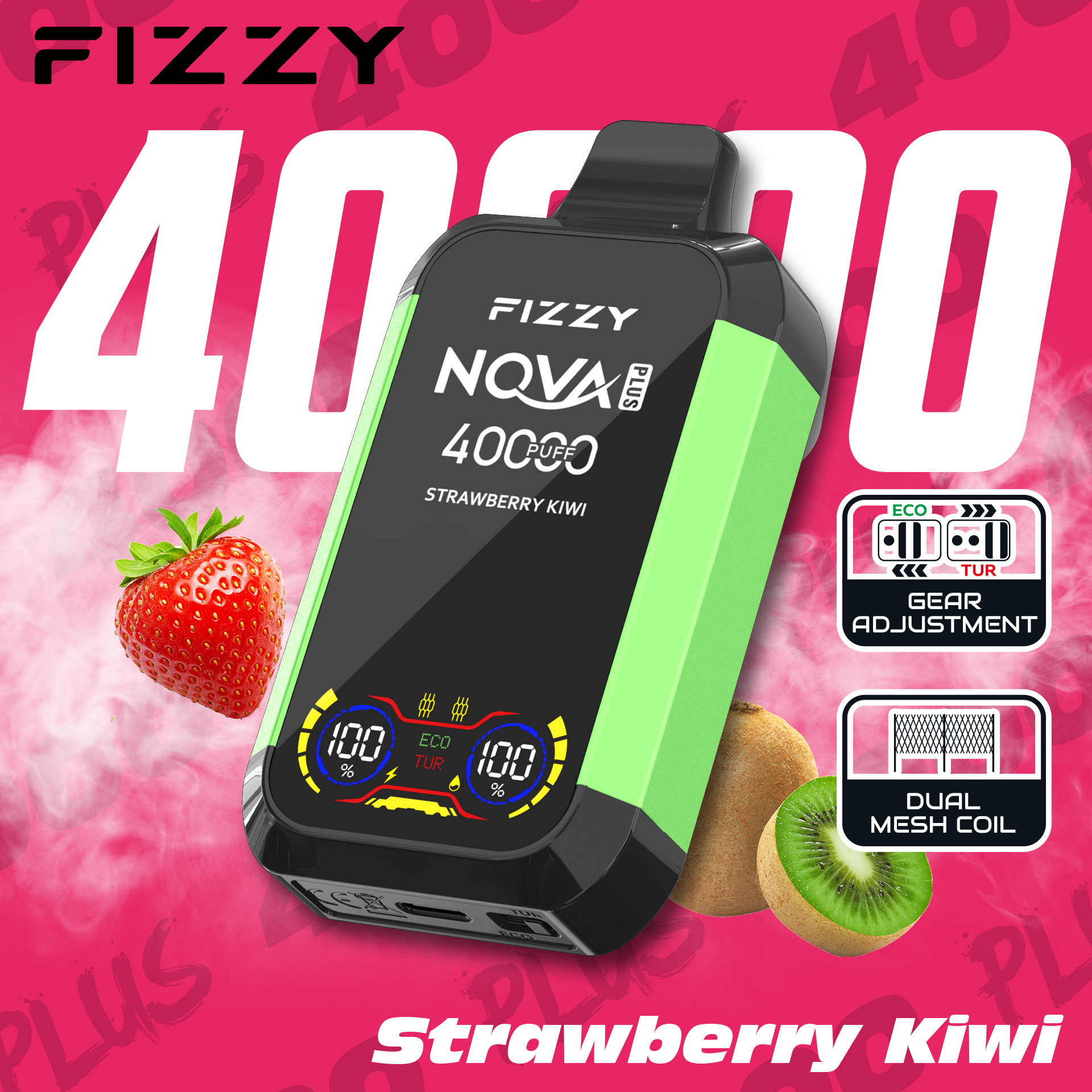 Fizzy 40000 Puffs 40ml (EU Warehouse)