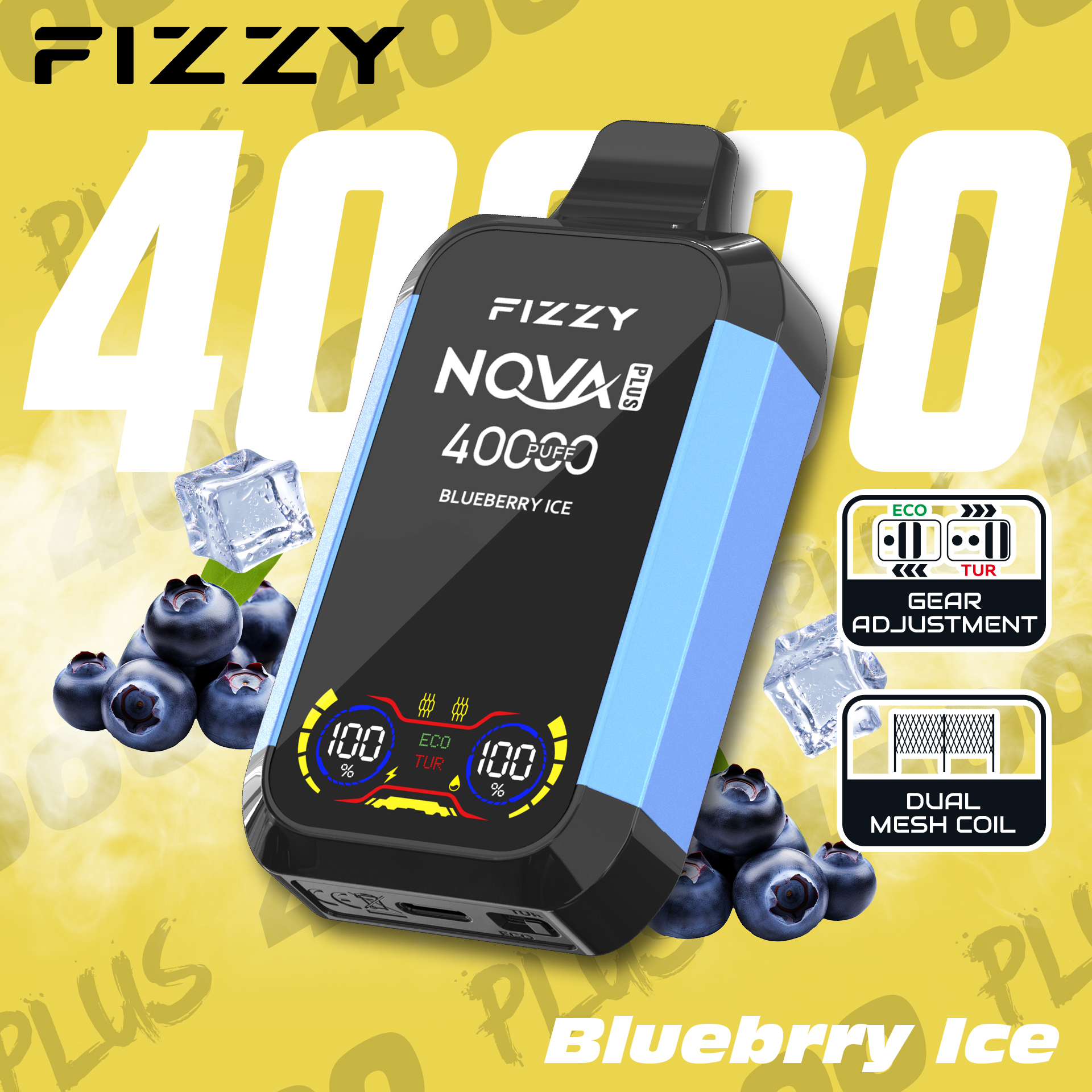 Fizzy 40K 40ml 5% Strawberry Kiwi