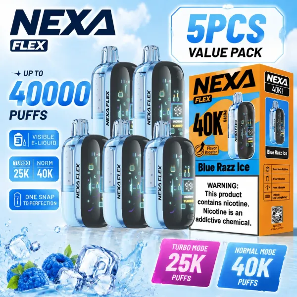 NEXA FLEX 40K 5-Pack – Same Flavour | €42.99 + Free Shipping