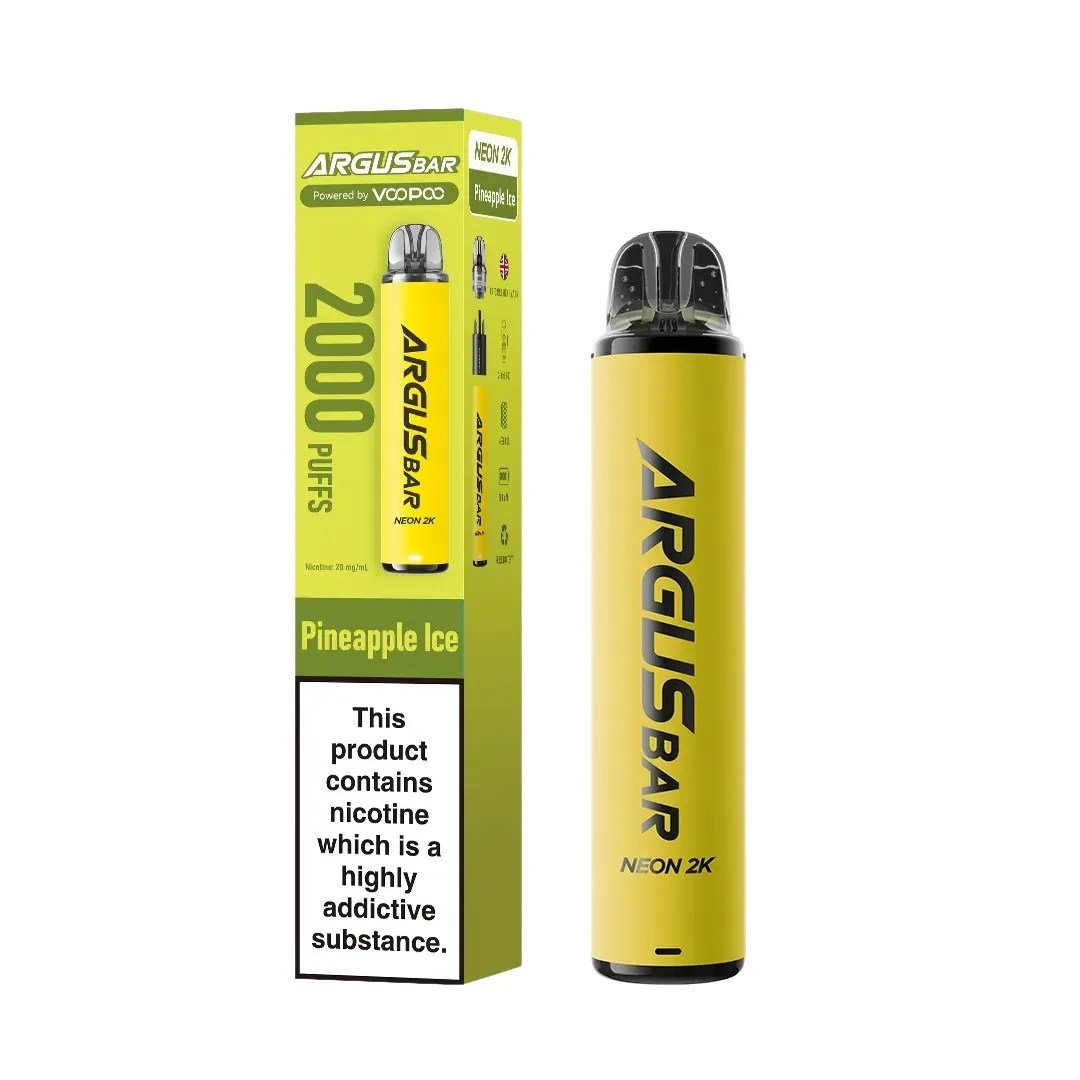 [10PCS] Argus Bar Neon 2K Disposable Vape 20mg 5ml 