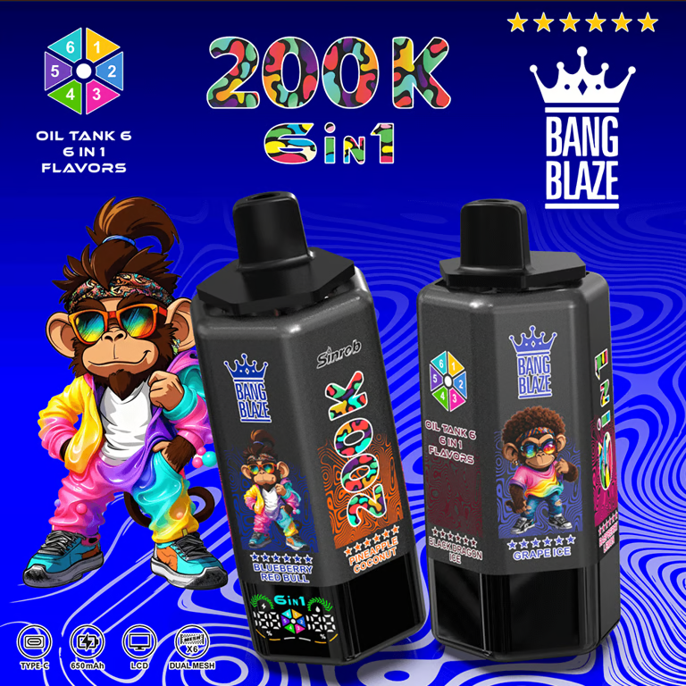 Bang Blaze 200K 6-in-1 Disposable Vape