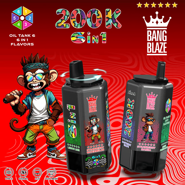 Bang Blaze 200K 6-in-1 Disposable Vape