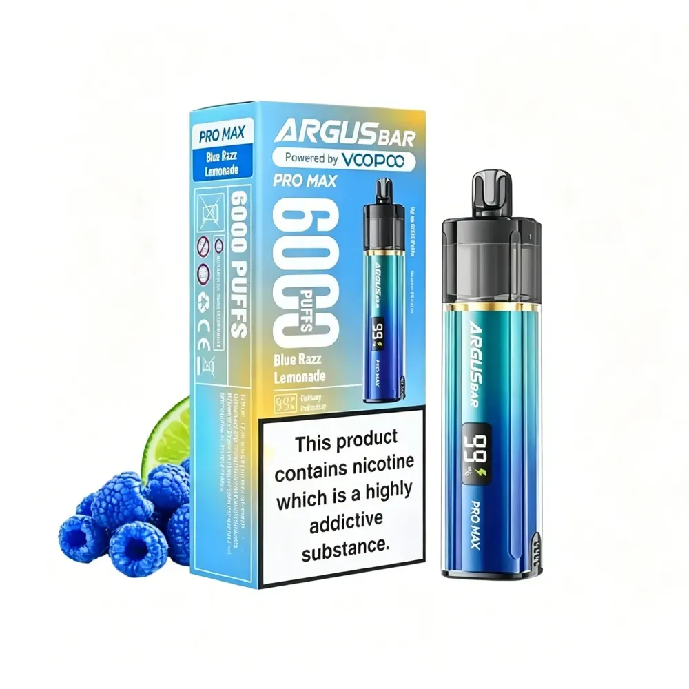 5PCS - Argusbar 6000 Puffs 12ml 2%