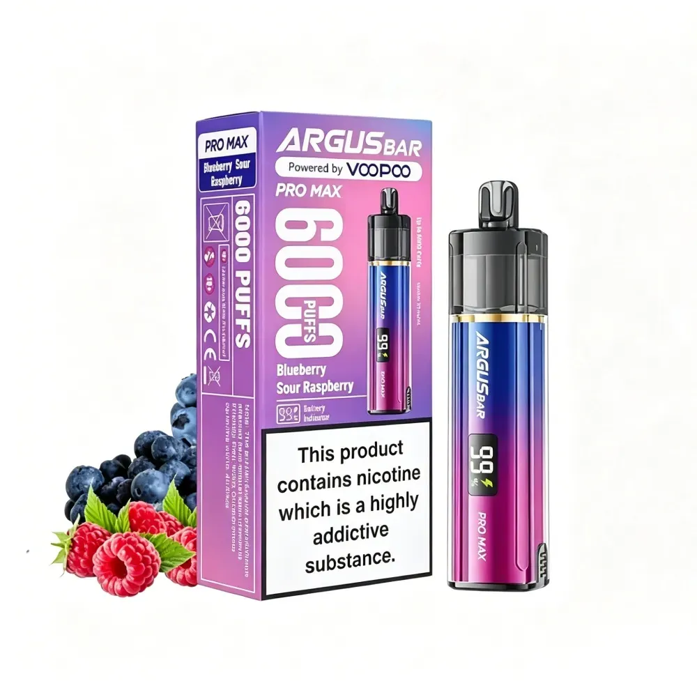 5PCS - Argusbar 6000 Puffs 12ml 2%
