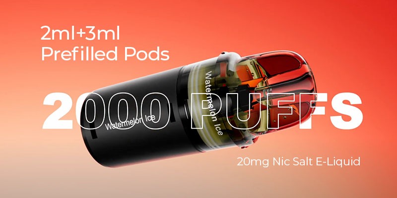 Neon 2K, 2ml Prefilled Pod, 3ml Refill Container, 2000 Puffs, MTL Vaping