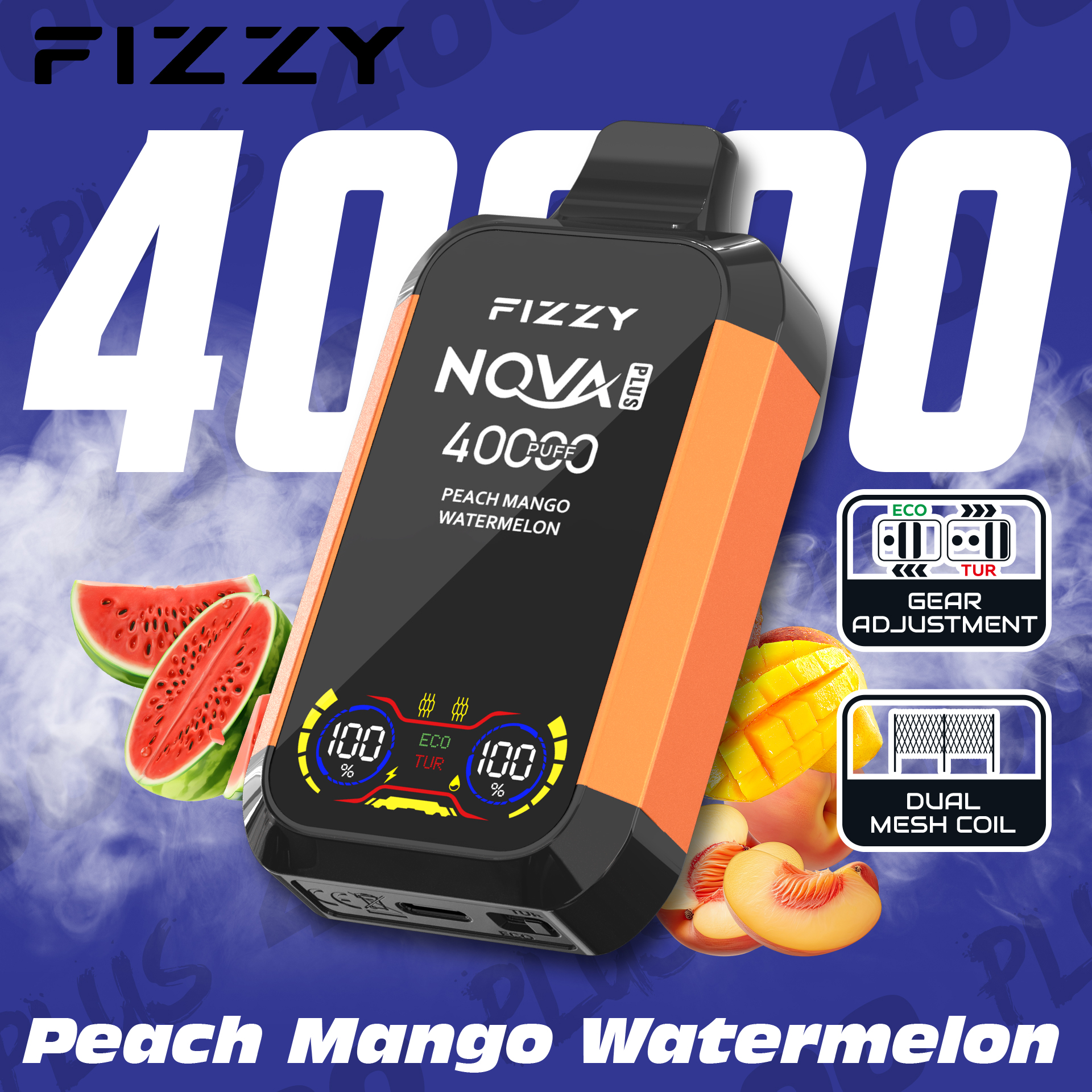 Fizzy 40K 40ml 5% Strawberry Kiwi