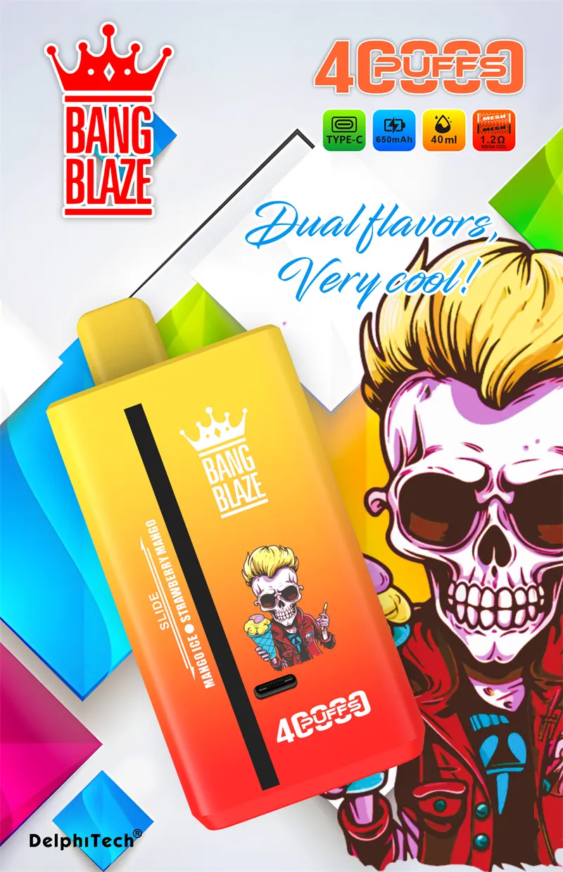 Bang Blaze 40000 Puffs – Double the Flavor, Double the Fun.