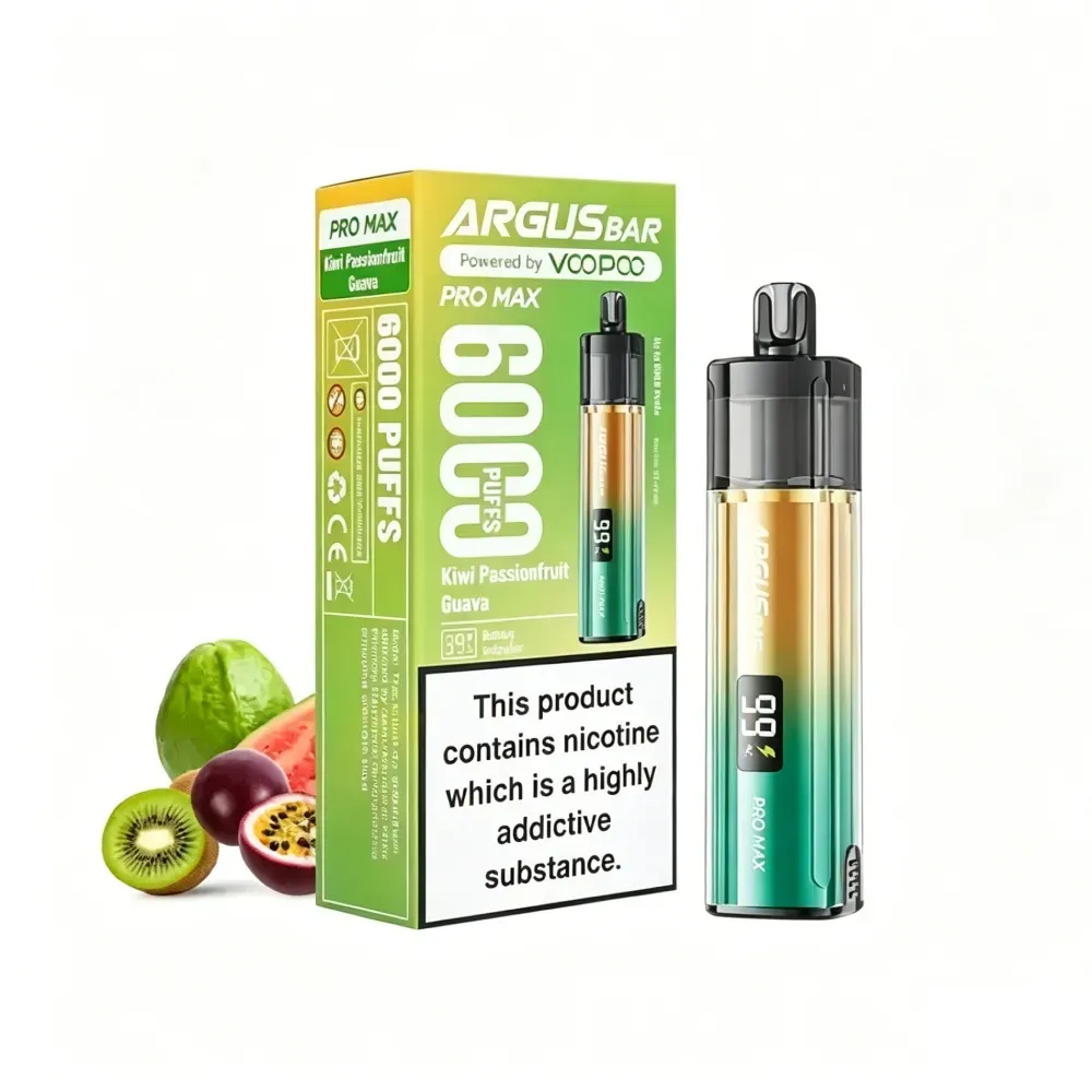 5PCS - Argusbar 6000 Puffs 12ml 2%