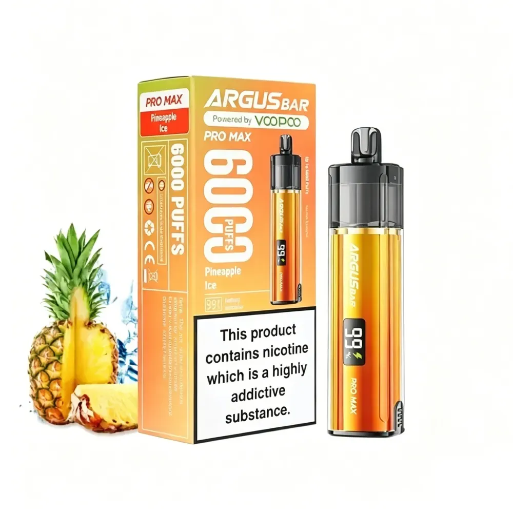 5PCS - Argusbar 6000 Puffs 12ml 2%