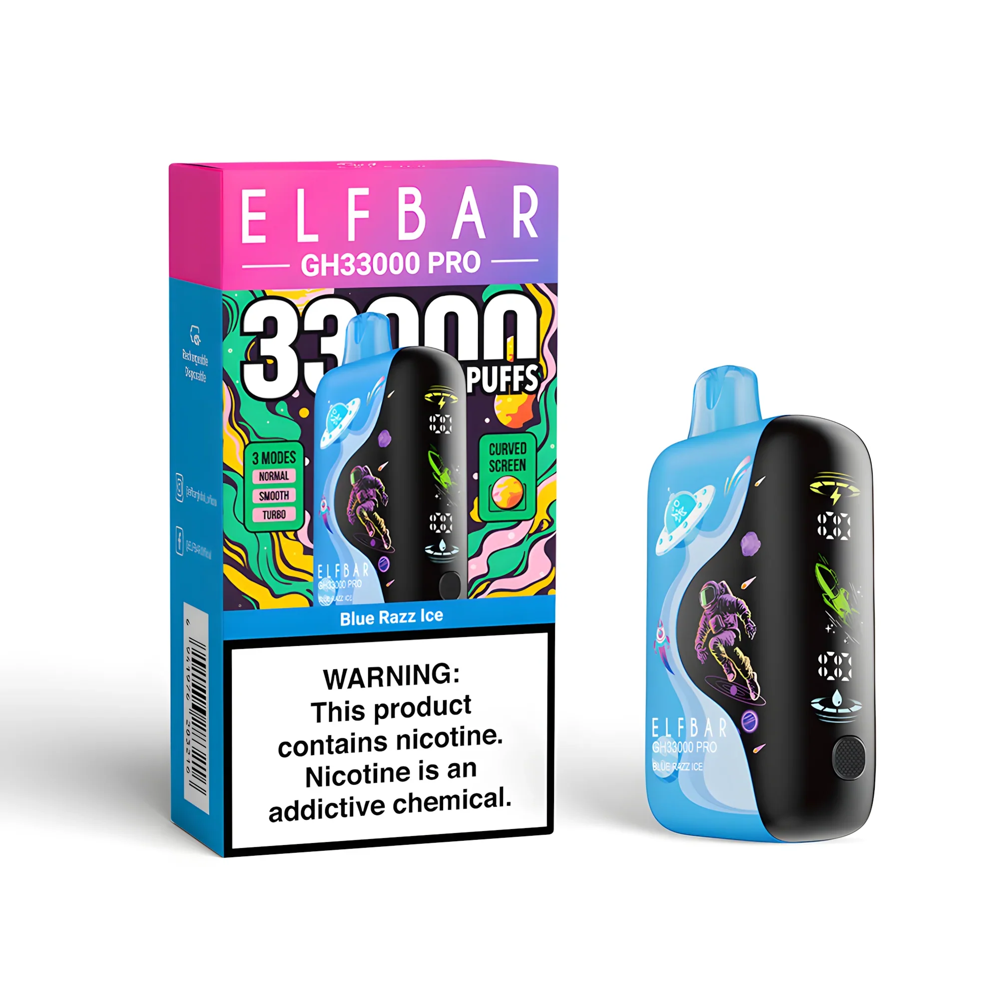 ELF BAR GH33000 Pro: Smart Triple Mode · 33K Puffs · Full Customization
