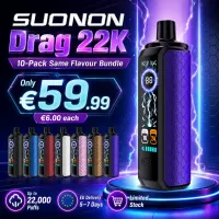 Suonon 22K Disposable Vape 10-Pack — 6mg Same Flavor Bundle