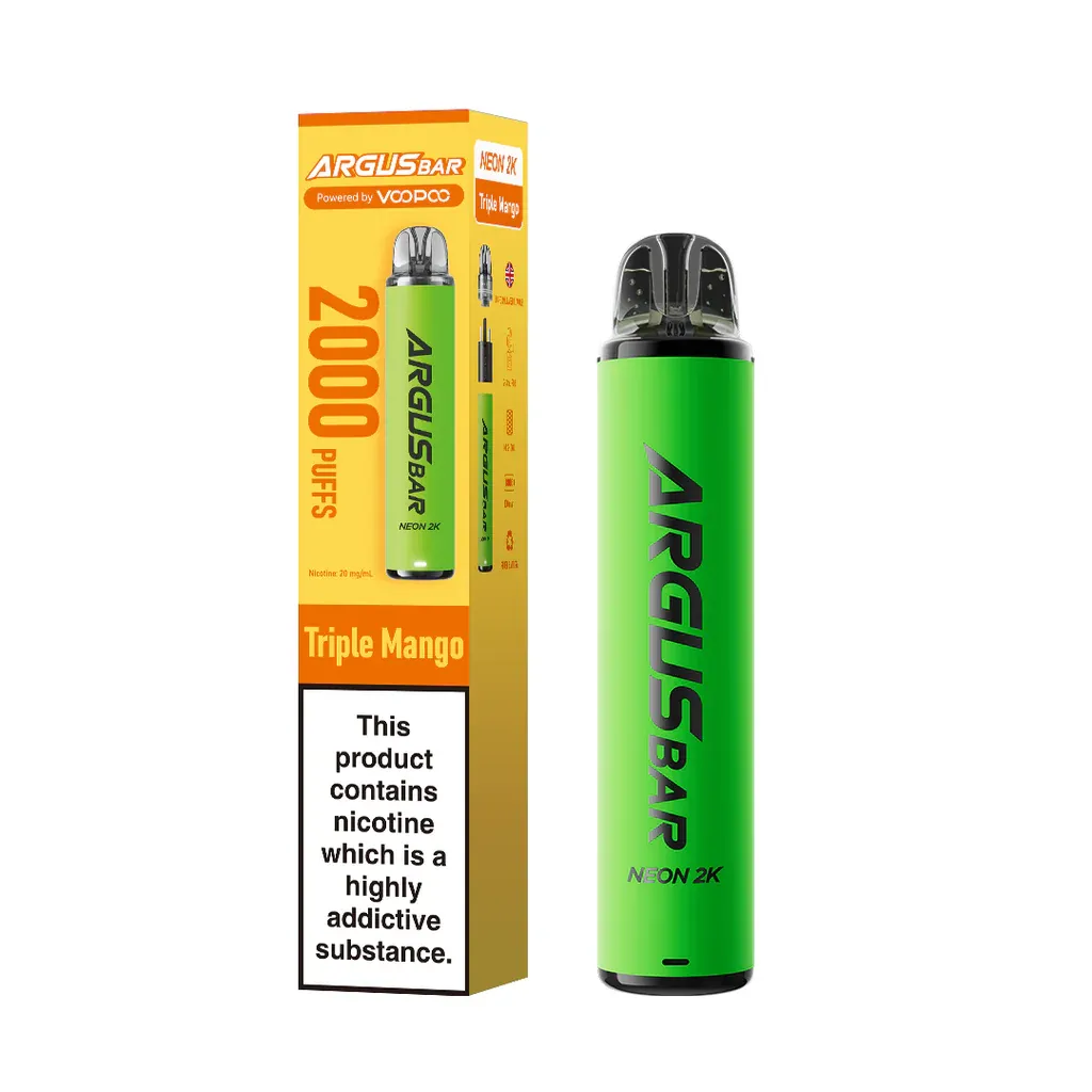 [10PCS] Argus Bar Neon 2K Disposable Vape 20mg 5ml 