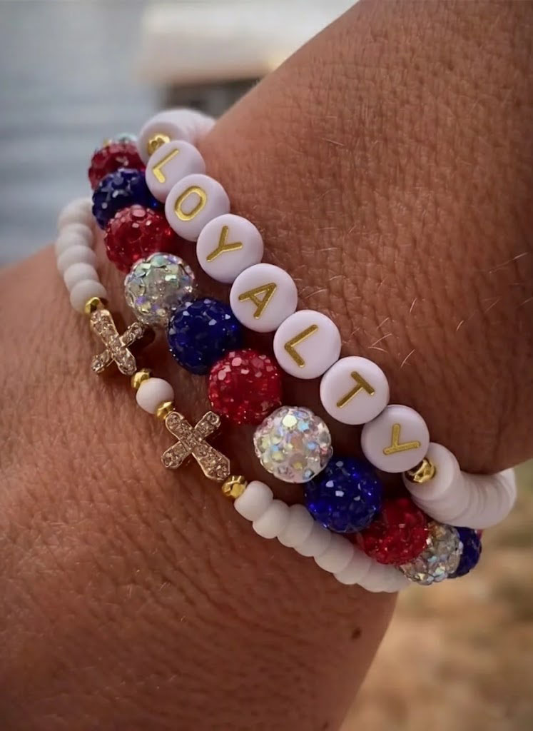 LOYALTY Themed Beaded Bracelet