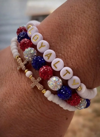 LOYALTY Themed Beaded Bracelet