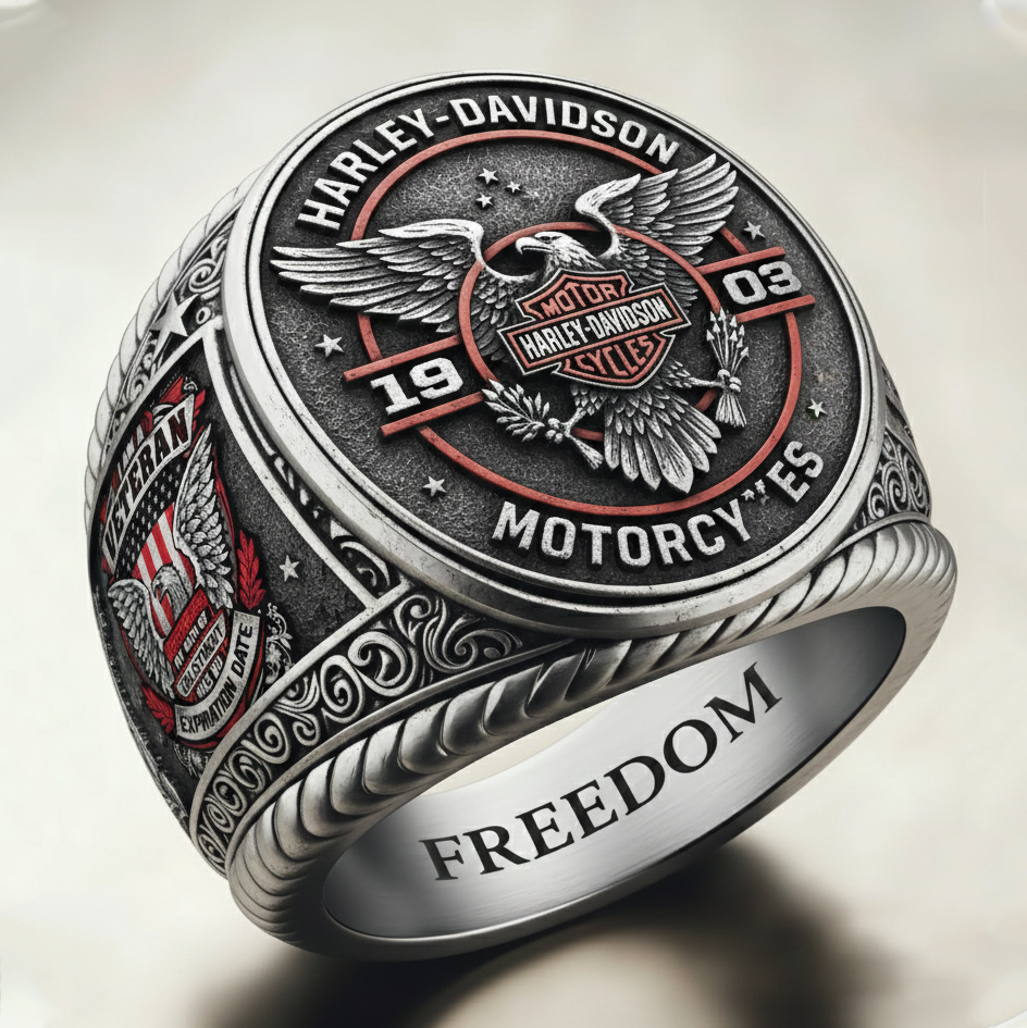 Classic American Motorcycle Style Vintage Biker Ring