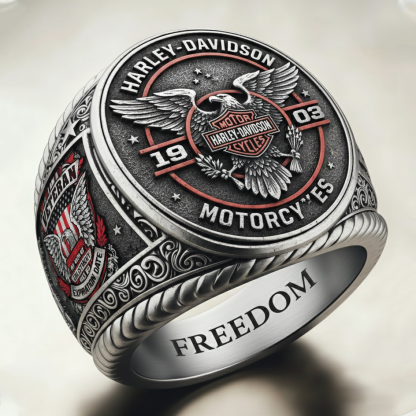Classic American Motorcycle Style Vintage Biker Ring
