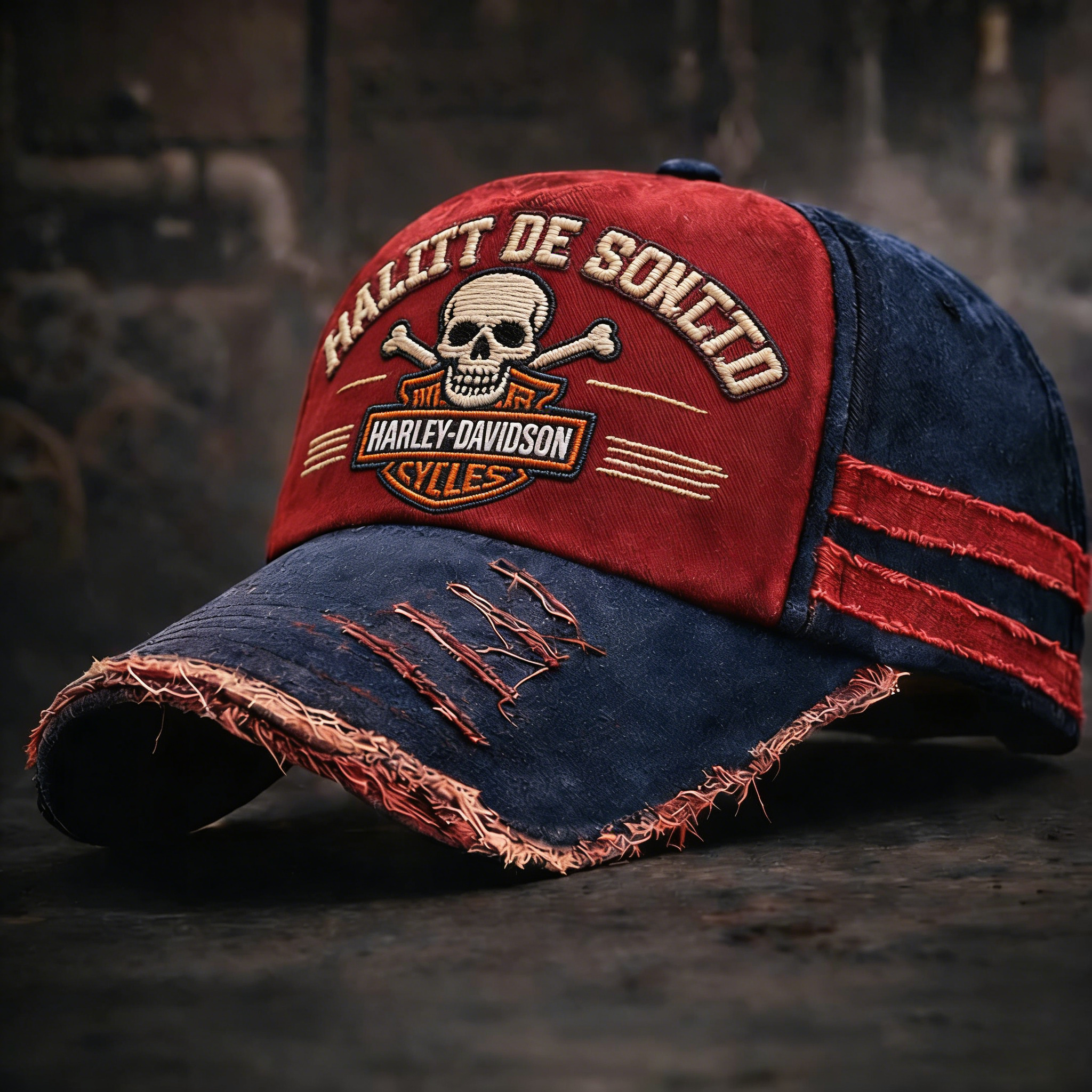 Biker Style Baseball Cap