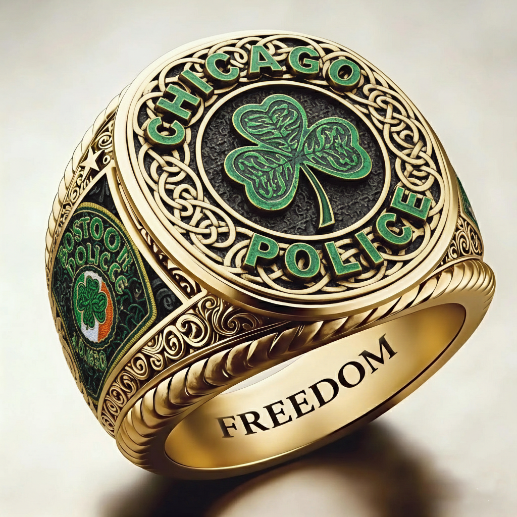 Chicago Police Department of Illinois - Saint Patrick's Day Ring