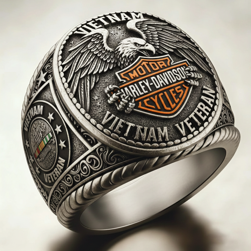 Classic American Motorcycle Style Vintage Biker Ring