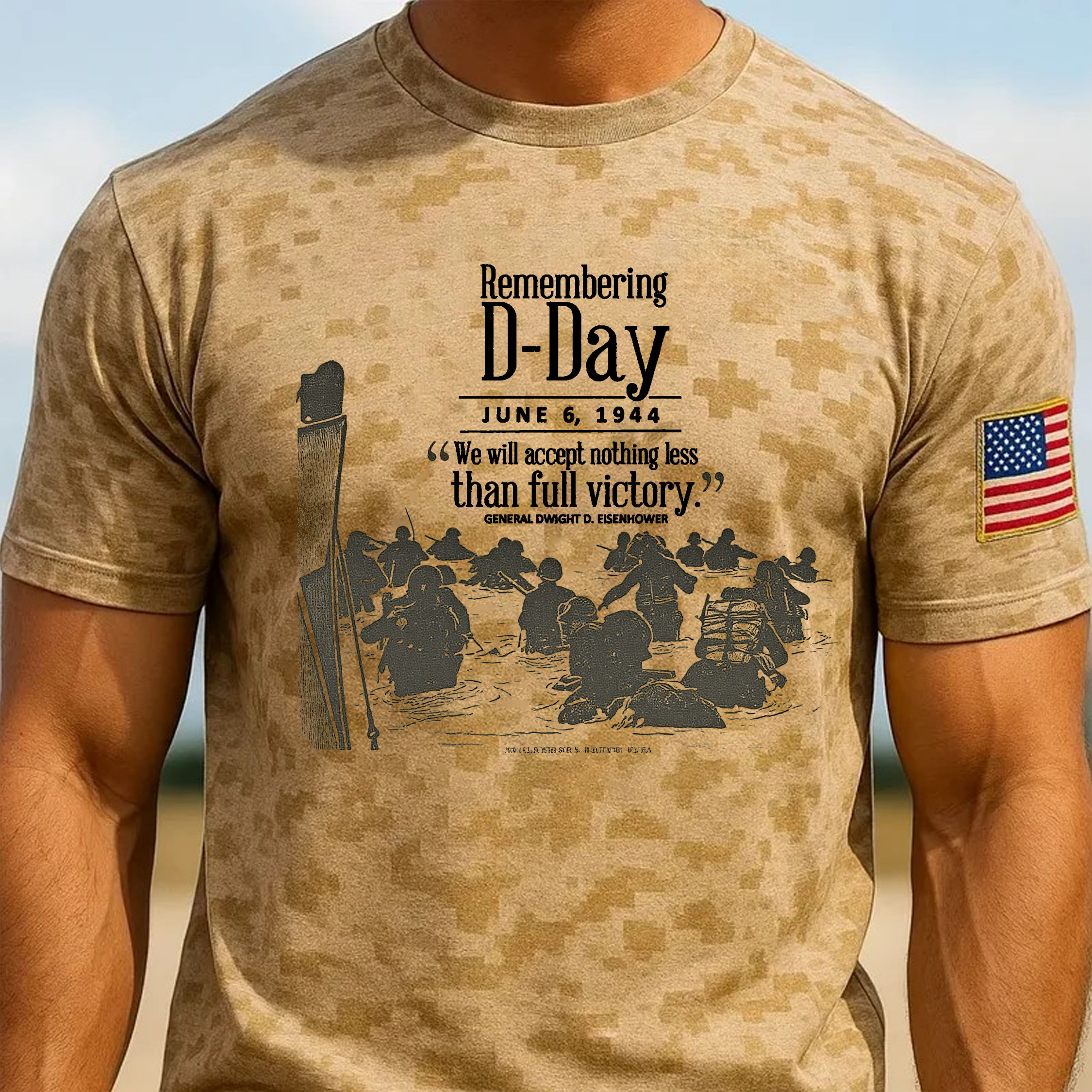 Normandy D-Day WWII History Commemorative T-Shirt