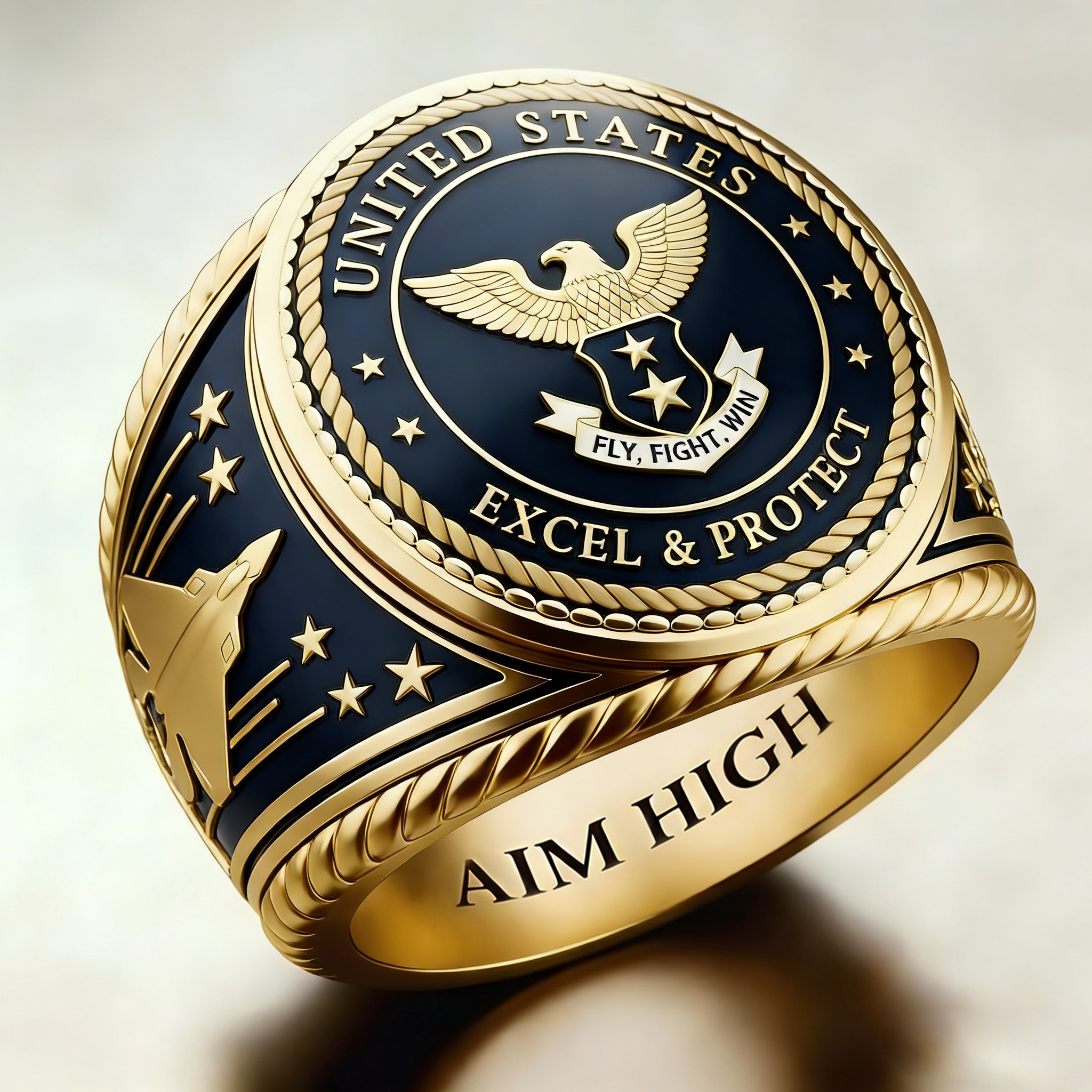 Heritage AlR FORCE Emblem Ring