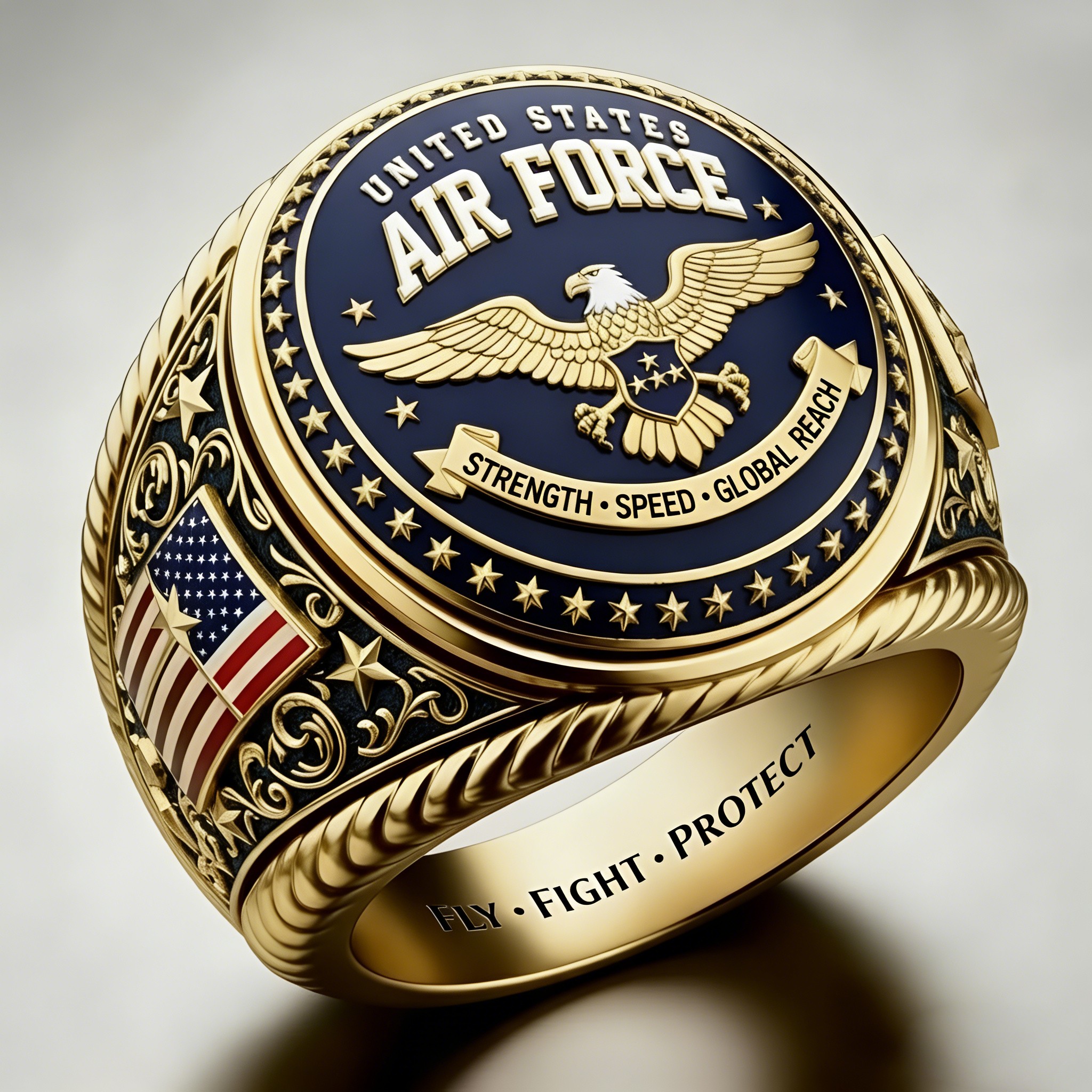 Heritage AlR FORCE Emblem Ring