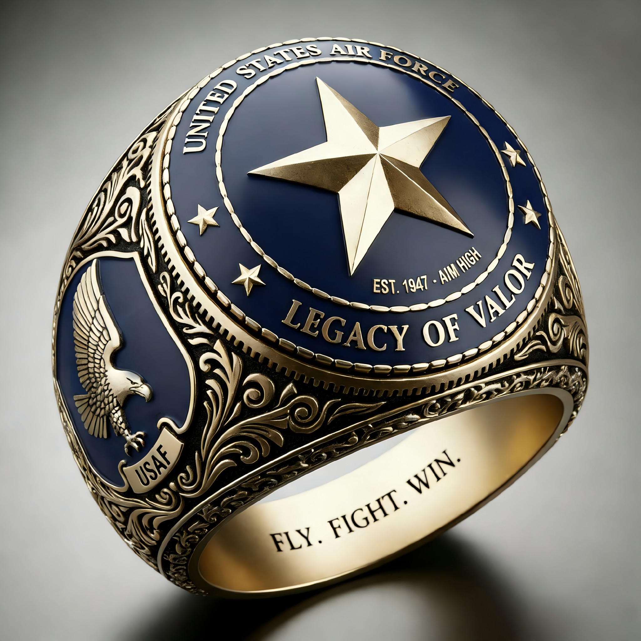 Heritage AlR FORCE Emblem Ring