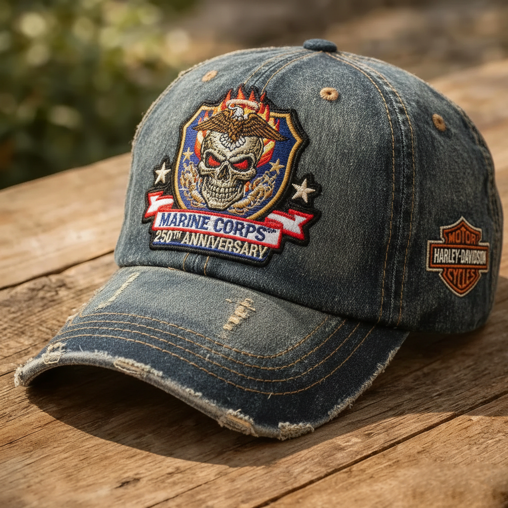 Vintage Distressed Skeleton pattern Outdoor Baseball Cap