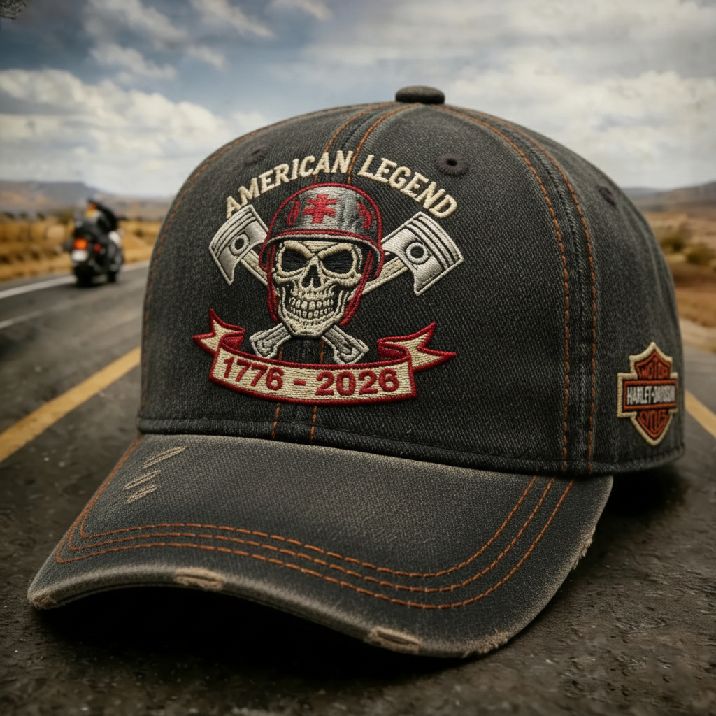 Vintage Distressed Skeleton pattern Outdoor Baseball Cap