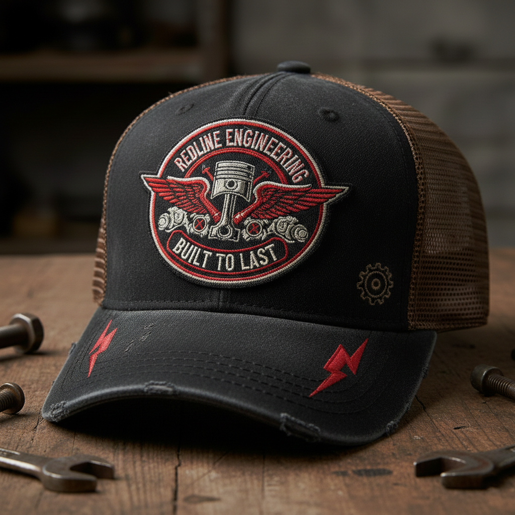 Vintage Distressed Pattern Outdoor Baseball Cap