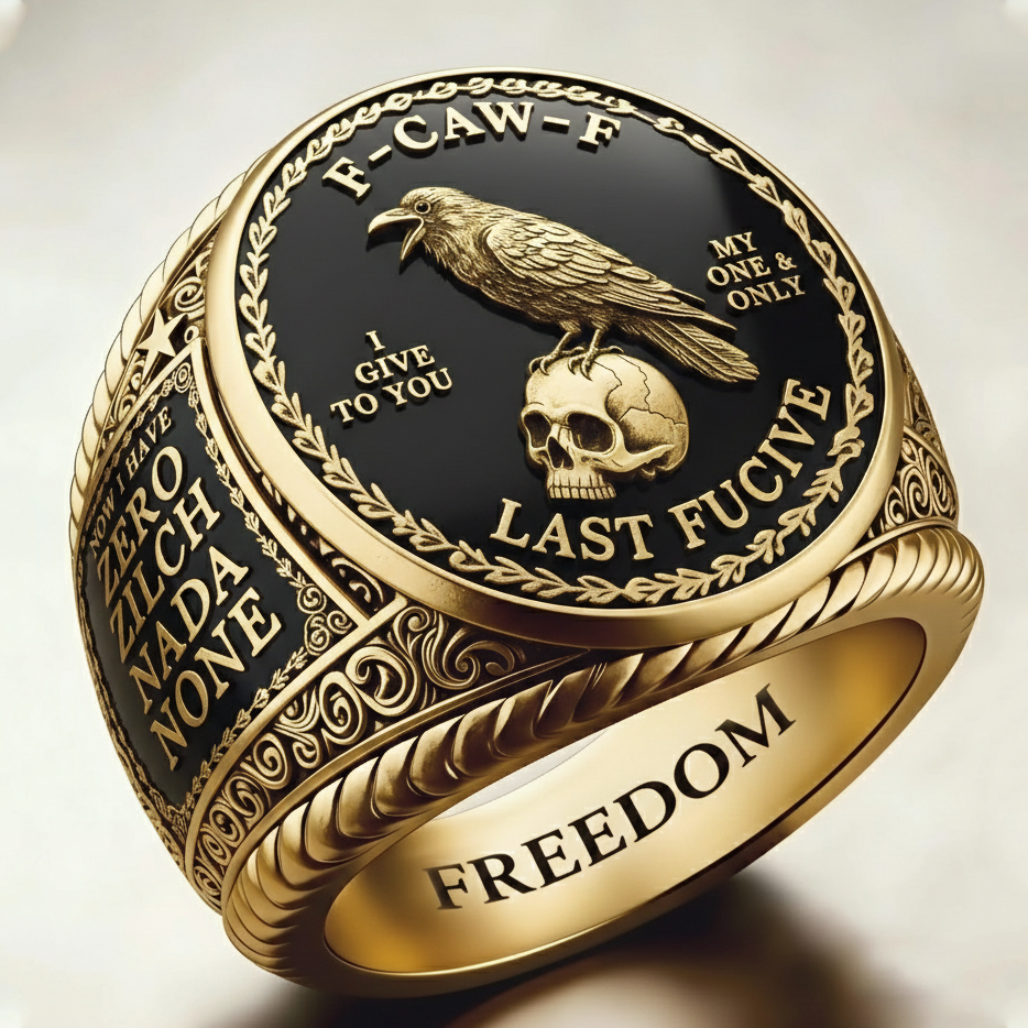 Gothic pattern ring