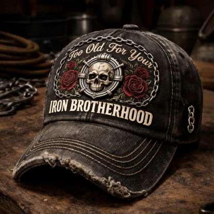 Vintage Distressed Skeleton pattern Outdoor Baseball Cap