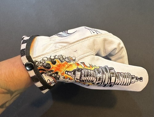 Men motorcycle gloves leather